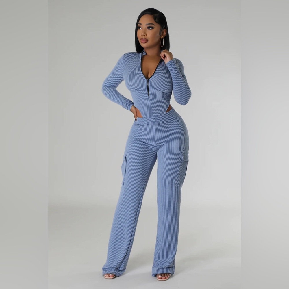Everyday Vibes Ribbed Two Piece Bodysuit Set